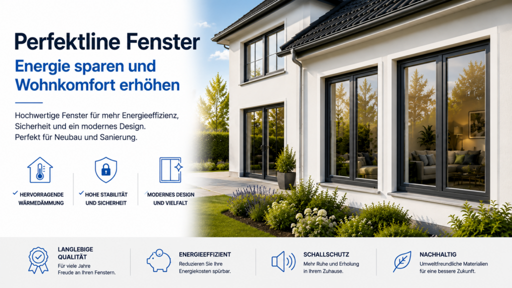 Fenster Bösel – moderne Perfektline Fenster mit hoher Energieeffizienz und Sicherheit