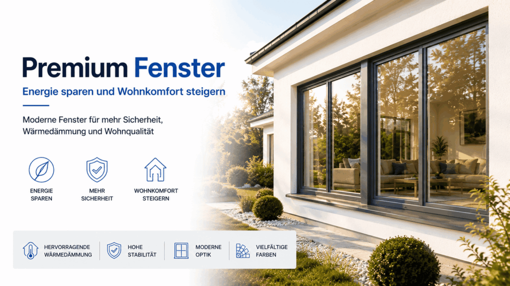 Premium Fenster Bösel mit hoher Wärmedämmung, Sicherheit und modernem Design für mehr Wohnkomfort