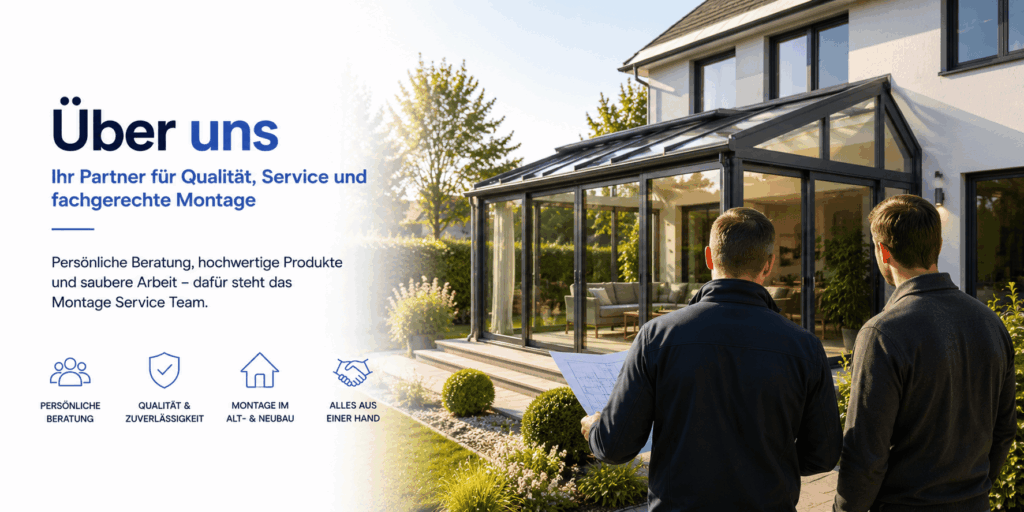 Montage Service Team bei der Beratung und Planung von Fenster-, Türen- und Wintergartenprojekten in Bösel